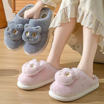 Shop Kawaii Fluffy Cat Plush Slippers - Goodlifebean Black Friday Sale | Plushies | Giant Teddy Bear