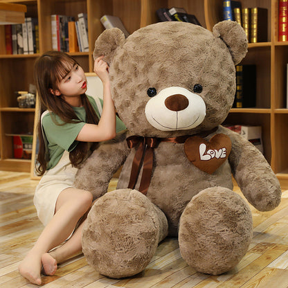 Shop Giant Fuzzy Brown Life Size Teddy Bear( 3ft) - Stuffed Animals Goodlifebean Plushies | Stuffed Animals