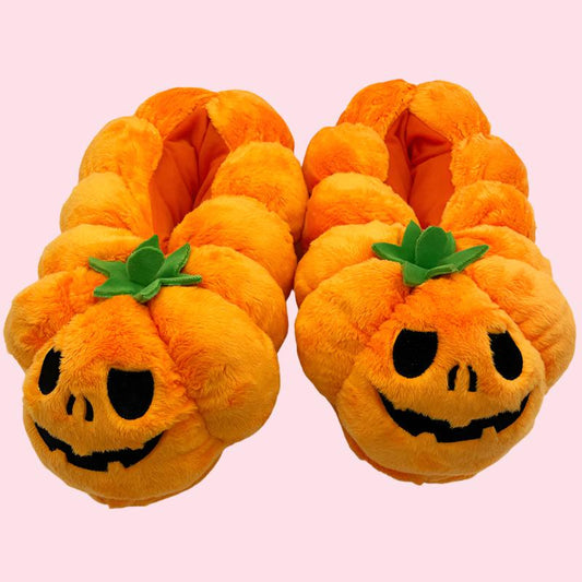 Jack-o'-Lounge Slippers | Spooky Halloweem Slippers - Goodlifebean