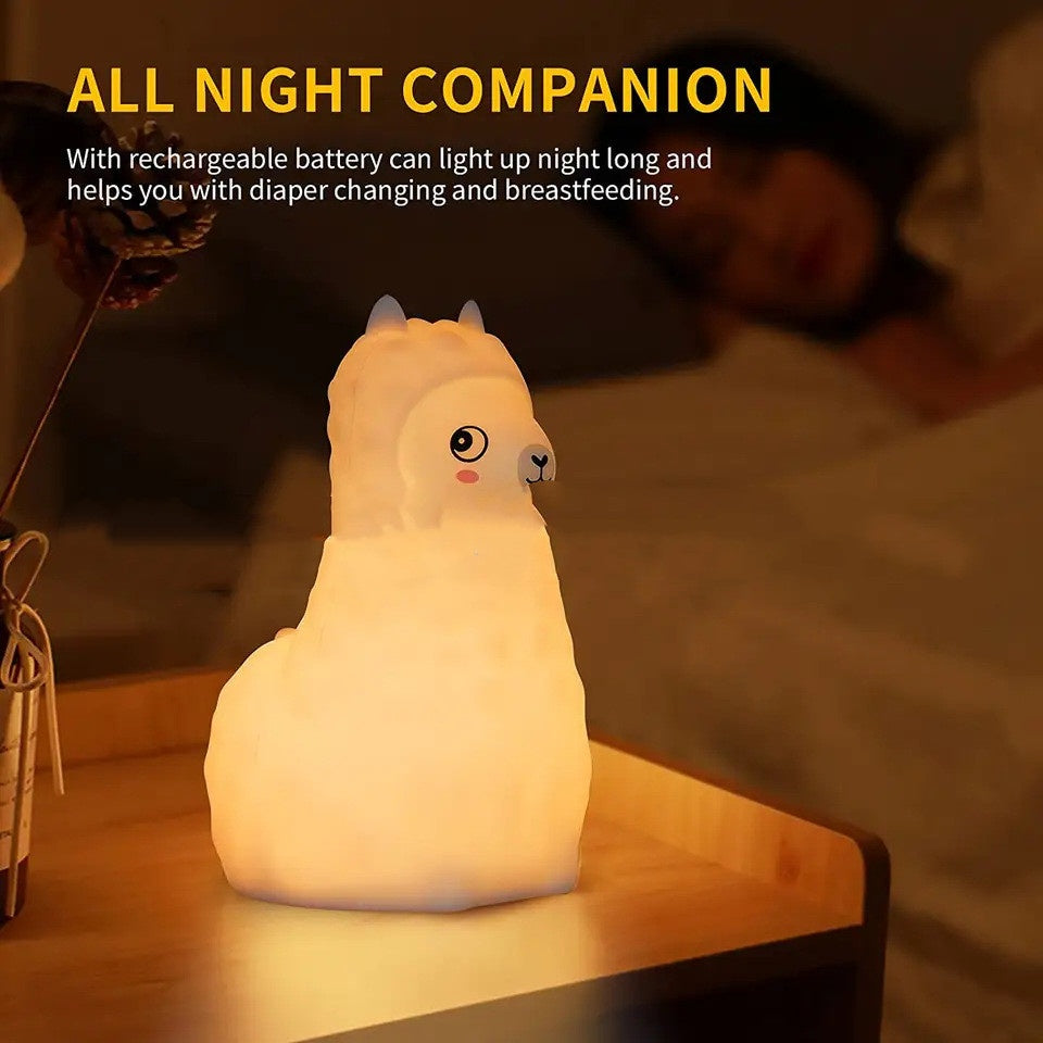 Shop Kawaii Alpaca Night Light - night light Goodlifebean Plushies | Stuffed Animals