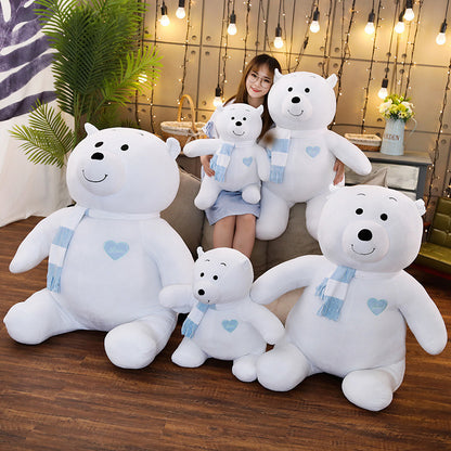 Shop Snowpuff: Large Polar Bear Stuffed Animal - Goodlifebean Black Friday Sale | Plushies | Giant Teddy Bear