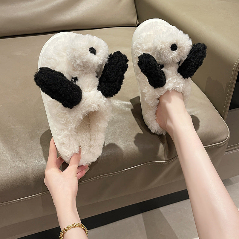 Shop Fuzzy Puppy Plush Slippers | Kawaii Indoor Slippers - Goodlifebean Black Friday Sale | Plushies | Giant Teddy Bear