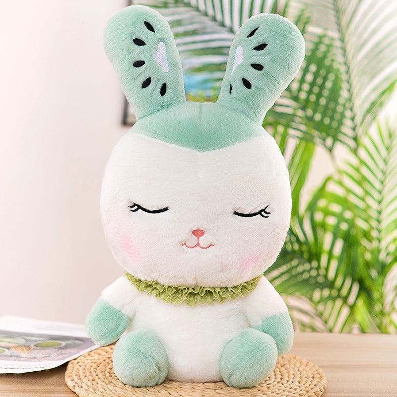 MelonBunny: Kawaii Bunny Plushie with Watermelon Head