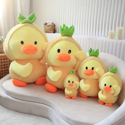 Plucky: Kawaii Pineapple Duck Plushie