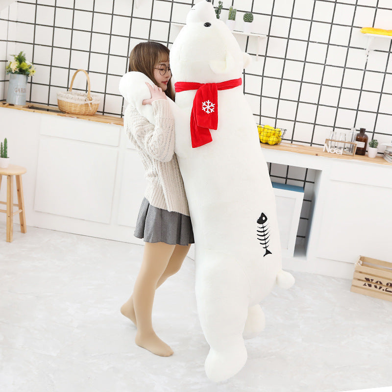 Snowflake: Big Polar Bear Plushie | 5ft Stuffed Polar Bear