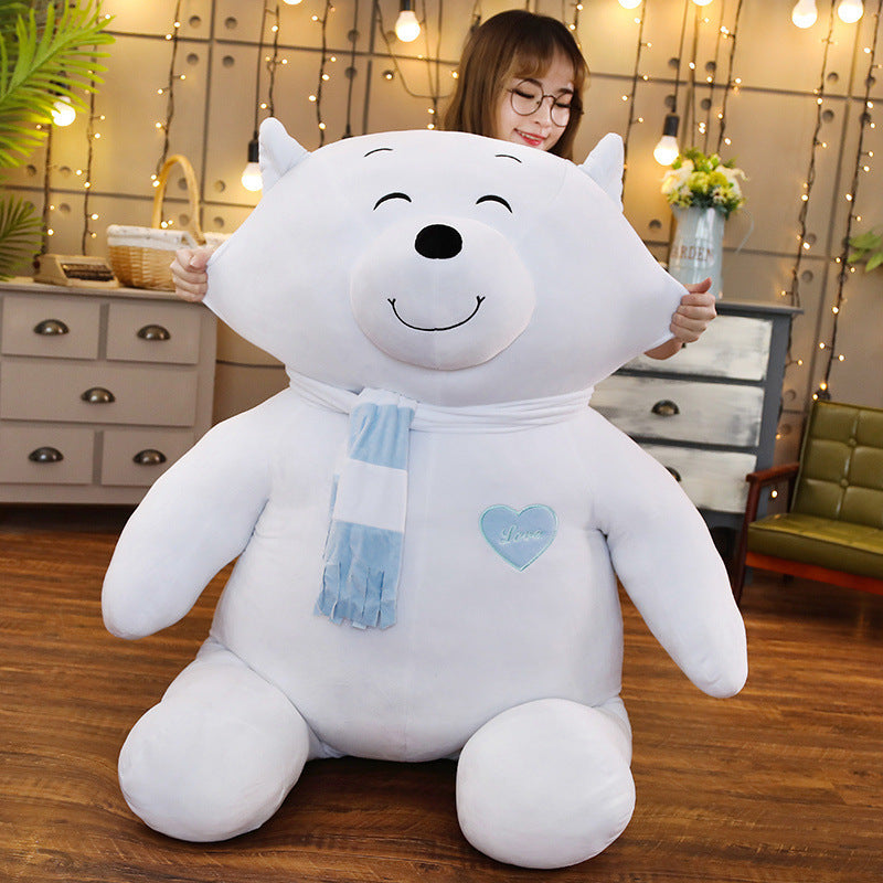 Shop Snowpuff: Large Polar Bear Stuffed Animal - Goodlifebean Black Friday Sale | Plushies | Giant Teddy Bear