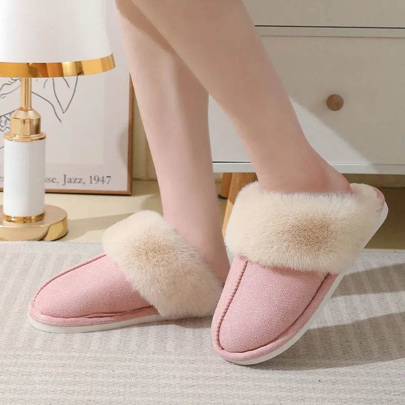 Fuzzy shop warm slippers