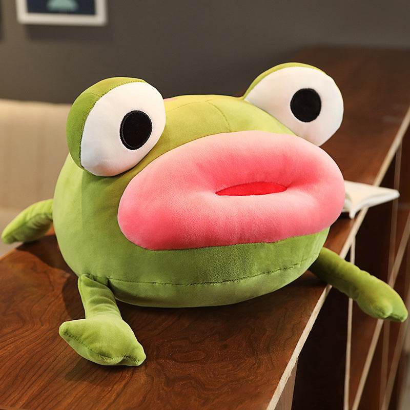 Giant Frog Plushie Adorable Oversized Stuffed Frog Toy for Cuddles Comfort Goodlifebean