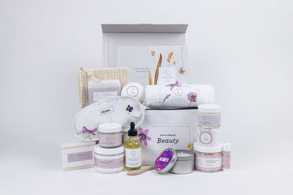 Indulgent Lavender Spa Gift Set | Personalized Valentine's Day Skincare Gift Box