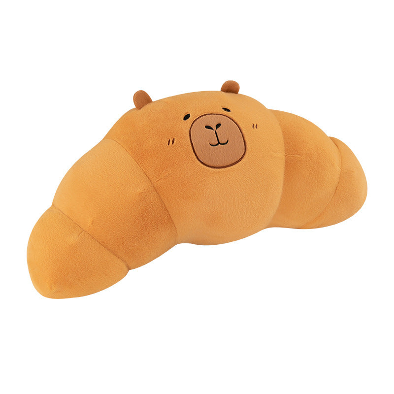 Caprissant: The Buttery Soft Capybara Croissant Plushie | Cute Capybara Plushie