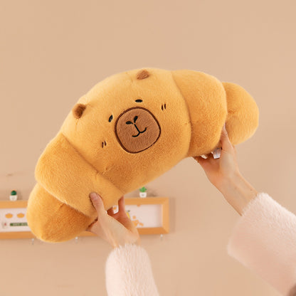 Caprissant: The Buttery Soft Capybara Croissant Plushie | Cute Capybara Plushie