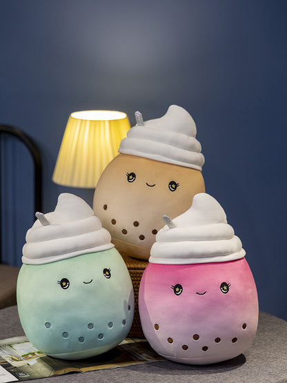 Boba Ice Cream Plushie | Bubble Tea Plushie