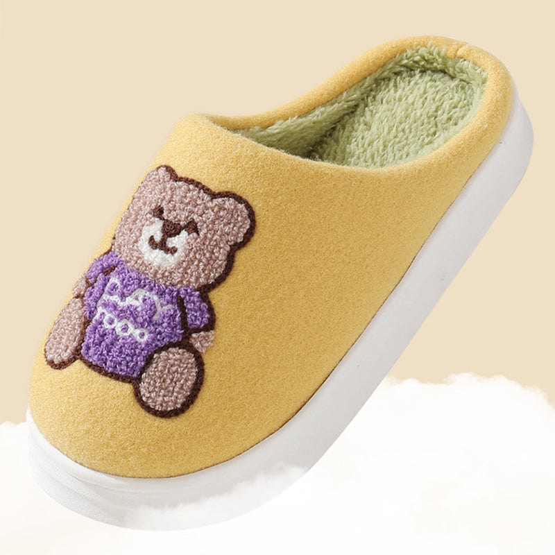 Shop Cute Teddy bear Slippers | Warm Indoor Slippers - Shoes Goodlifebean Plushies | Stuffed Animals