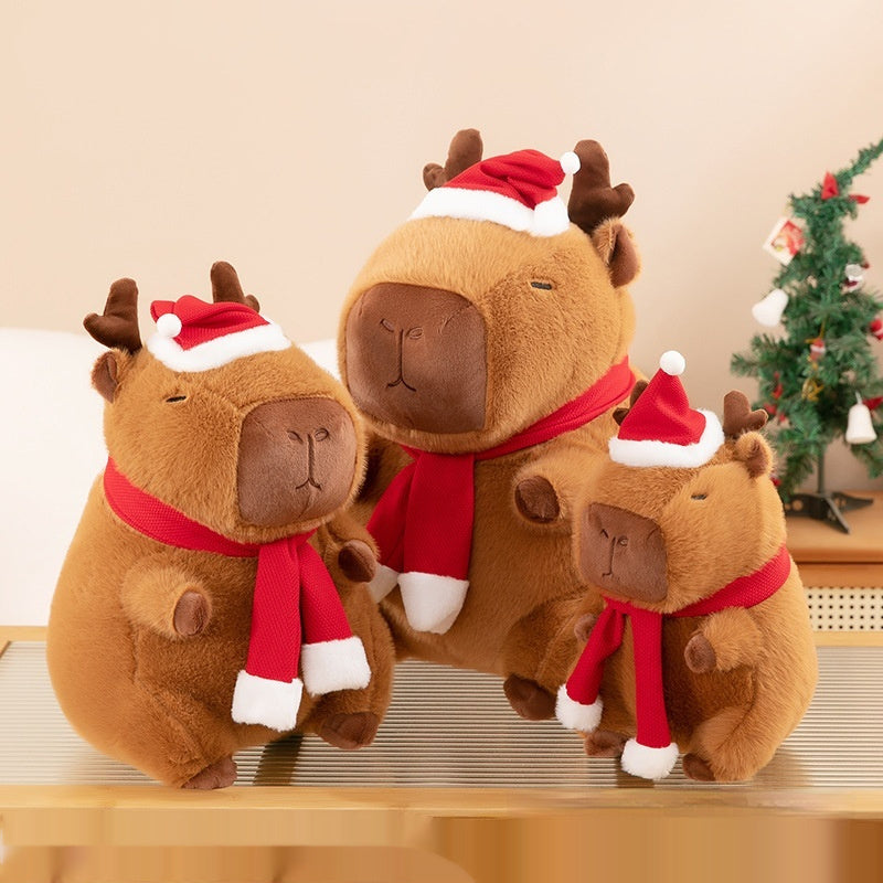 Christmas Capybara Plushie | Stuffed Animal capybara