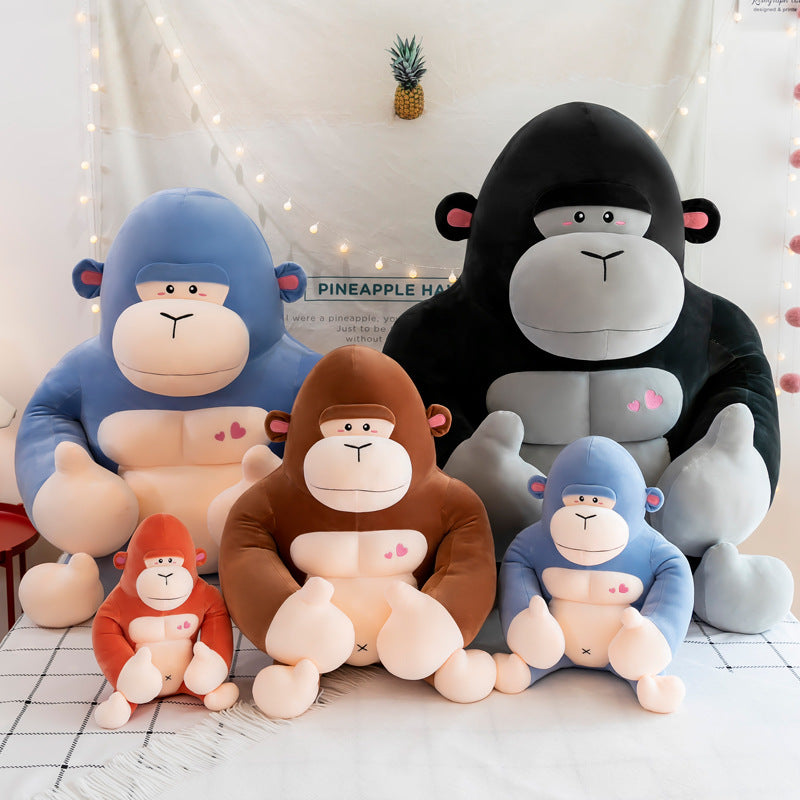 Shop Cute Buffed Up Muscular Gorilla Plushie - Goodlifebean Black Friday Sale | Plushies | Giant Teddy Bear