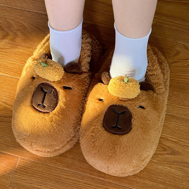 Shop CloudyCapy: Cloudy Capybara Plush Slippers - Goodlifebean Black Friday Sale | Plushies | Giant Teddy Bear