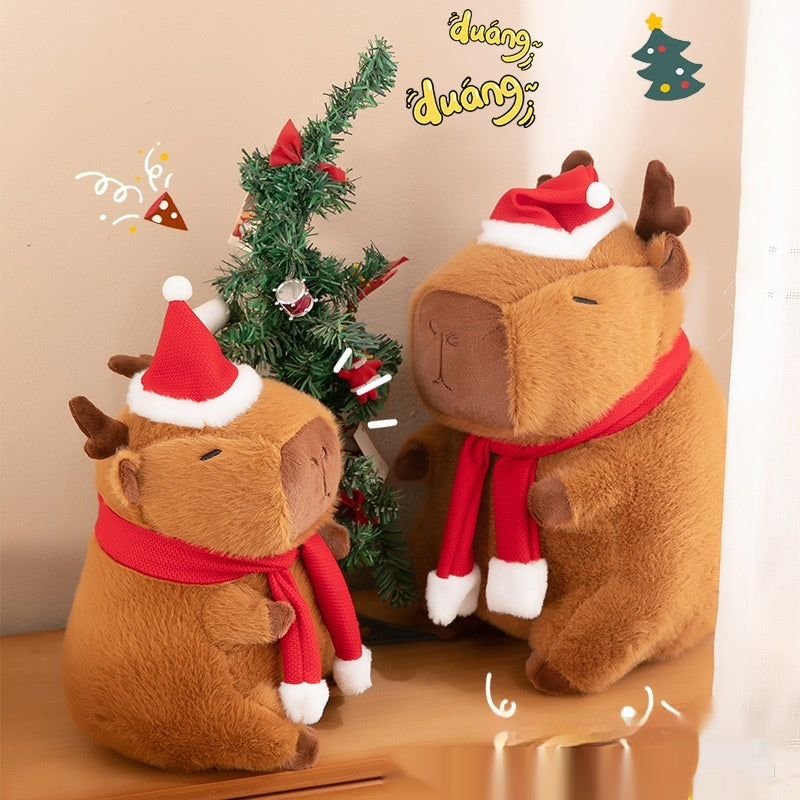 Christmas Capybara Plushie | Stuffed Animal capybara