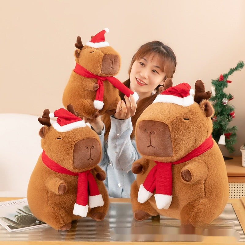 Christmas Capybara Plushie | Stuffed Animal capybara