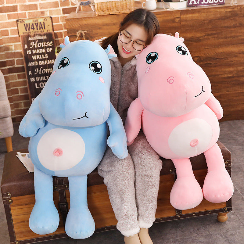 Giant Stuffed Hippo Plush (3 ft) | Stuffed Hippo Toy Goodlifebean