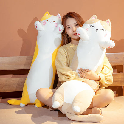 Shop Giant Long Cat Plushie(4.2ft) - Goodlifebean Black Friday Sale | Plushies | Giant Teddy Bear