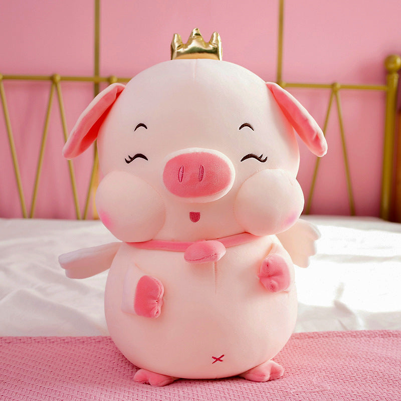 Shop Chubby Angelic Piggy Plushie - Stuffed Animals Goodlifebean Plushies | Stuffed Animals