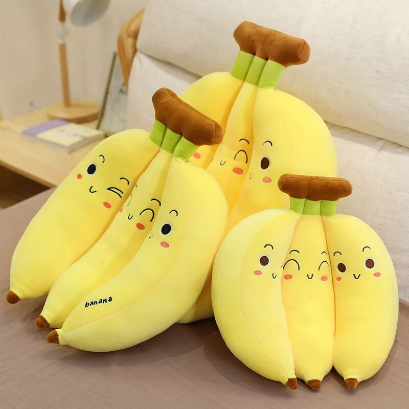 Cuddly Banana Plush Pillow - Perfect For Kids & Adults, Ideal For