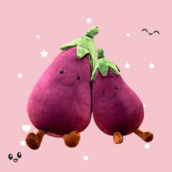 Giant 2024 eggplant plush