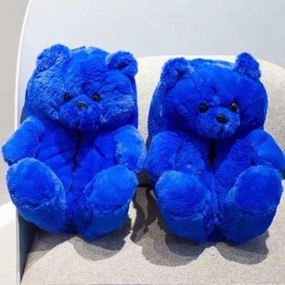 Oversized teddy bear outlet slippers