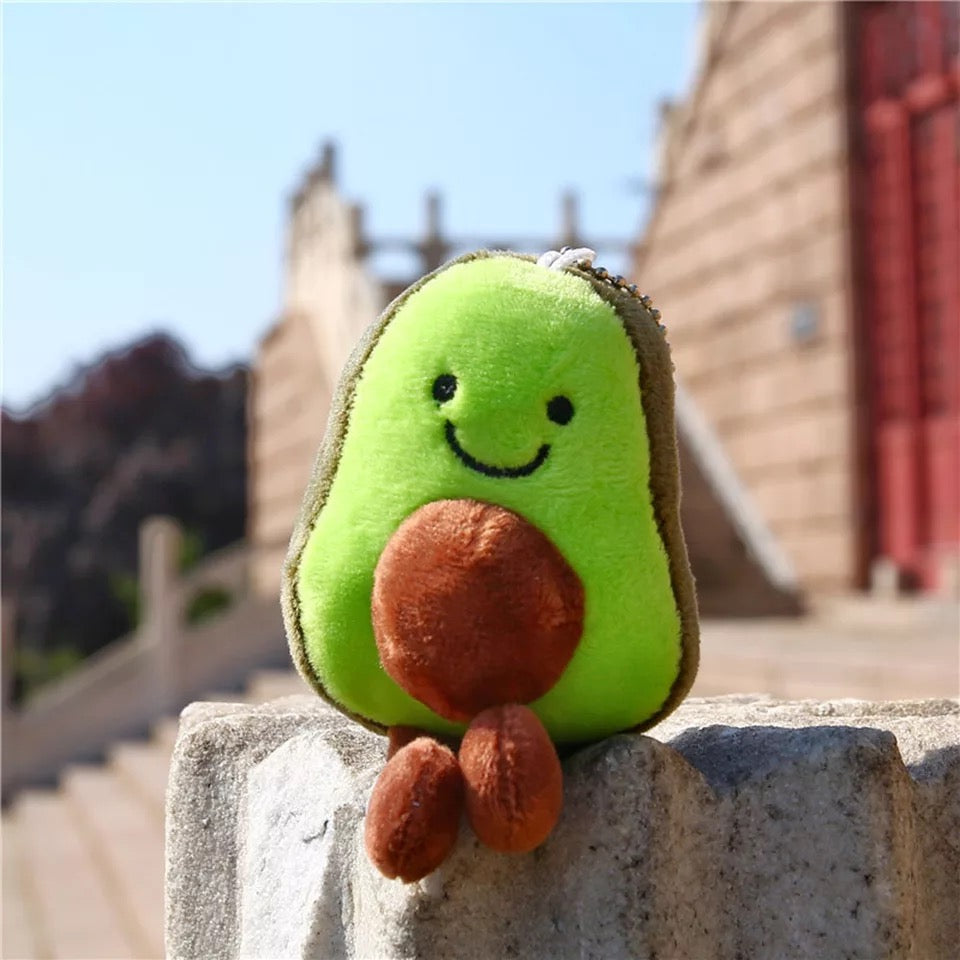 Plush Avocado Keychain Goodlifebean