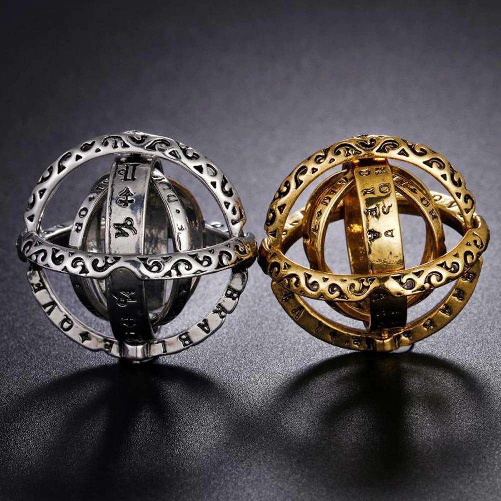 Tiaioang Astronomical Sphere Ball Ring Complex Rotating Cosmic Finger Ring  Foldable Deformation Ring for Couple Lover Jewelry Gift Alloy Rings (Gold  and Silver) : Amazon.co.uk: Fashion
